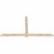 Ekena Millwork Eugene Smooth Timber Gable Bracket, Douglas Fir, 72"W x 39"H x 1 1/2"D x 3 1/2"F, 13/12 Pitch GBW072X39X0204EUG00SDF - alternate 3